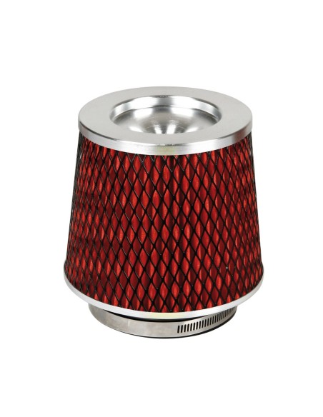 Filtro aria conico sportivo auto Altezza 160mm Base 155mm Attacco 60 101mm