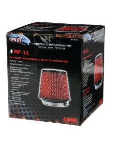 Filtro aria conico sportivo per auto Altezza 165mm Base 155mm Attacco 60 10 2