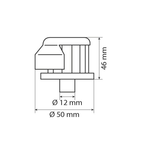 Mini filtro aria sportivo performance 12mm