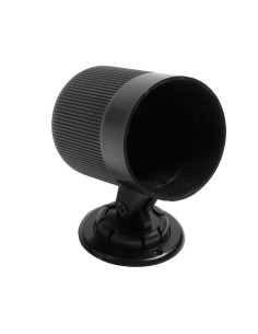 Portastrumento auto in plastica 1 foro 2 52mm nero con base rotante