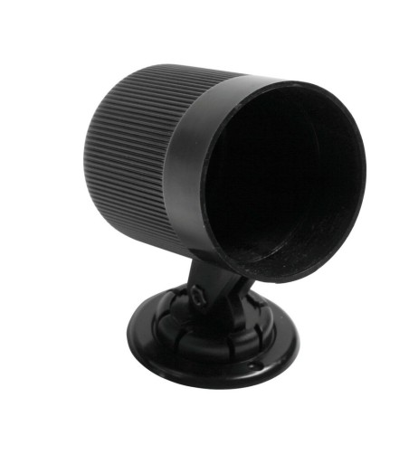 Portastrumento auto in plastica 1 foro 2 52mm nero con base rotante