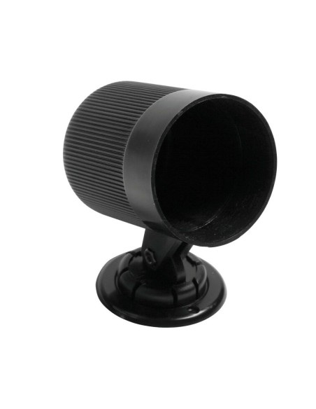 Portastrumento auto in plastica 1 foro 2 52mm nero con base rotante