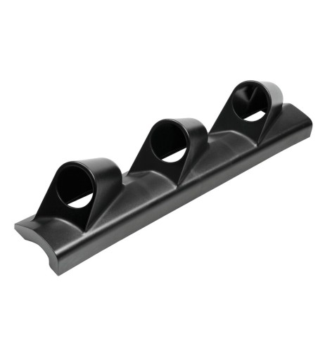 Portastrumento montante auto 3 fori 2 52mm nero sinistro