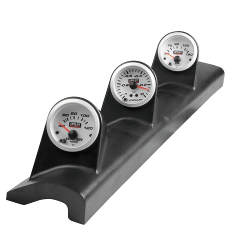 Portastrumento montante auto 3 fori 2 52mm nero sinistro