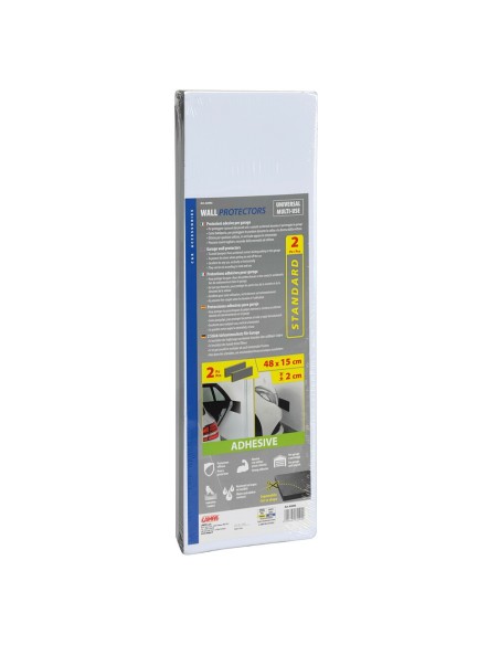 2 protezioni adesive per garage sagomabili EVA foam 48x15cm