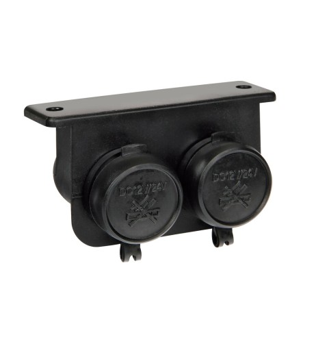 Doppia presa di corrente 12 24V impermeabile da superficie