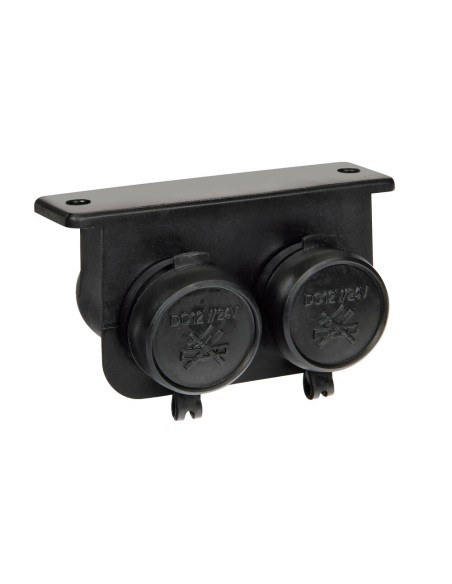 Doppia presa di corrente 12 24V impermeabile da superficie