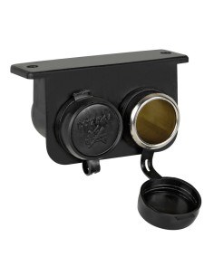 Doppia presa accendisigari 12 24V impermeabile da superficie 2