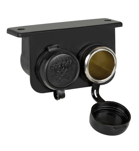 Doppia presa accendisigari 12 24V impermeabile da superficie