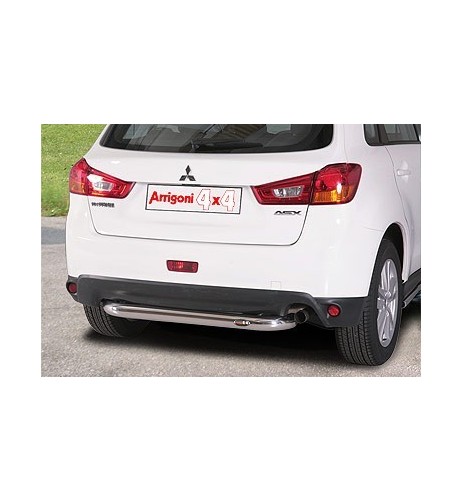 Tubo di protezione posteriore acciaio inox lucido 70mm Mitsubishi ASX 2010 