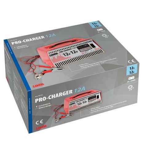 Caricabatteria elettronico 12V professionale 220Ah
