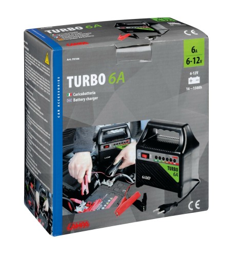 Caricabatteria Turbo auto 6 12V 16 150Ah