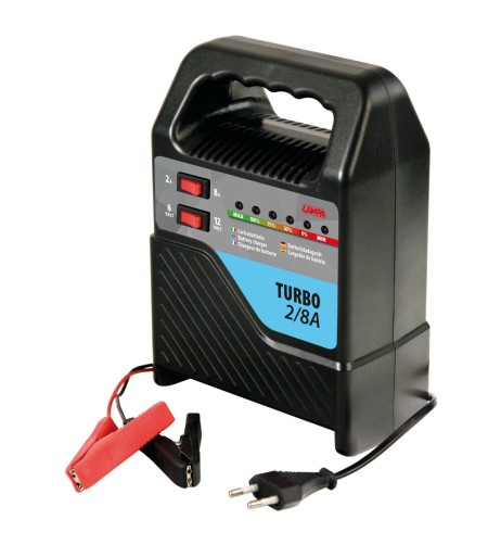 Caricabatteria Turbo auto moto 2 8A 6 12V