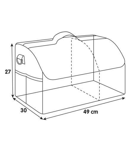 Organizer per baule con tracolla impermeabile 49x30cm