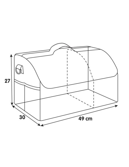 Organizer per baule con tracolla impermeabile 49x30cm