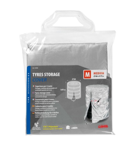 Copertura porta 4 ruote e pneumatici Tg M D66xH97cm
