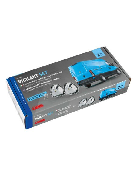 Kit 2 Serrature aggiuntive per porte veicoli commerciali