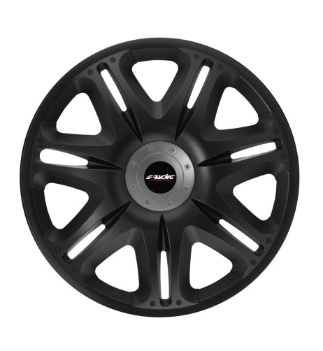 Set copricerchi universali Simoni Racing Nascar Black 15 
