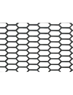 Griglia sportiva rete 120x40 maglia esagonale 15x35mm Polimero nero