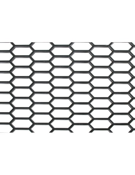 Griglia sportiva rete 120x40 maglia esagonale 15x35mm Polimero nero