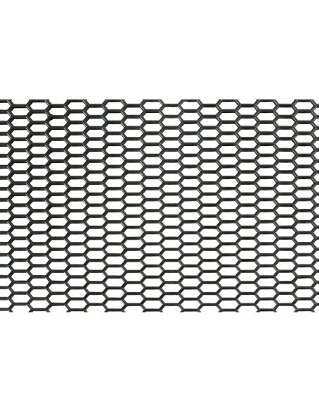 Griglia sportiva rete 120x40 maglia esagonale 8x18mm Polimero nero