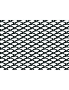 Griglia sportiva rete 120x20 maglia rombo 2x4mm Alluminio nero