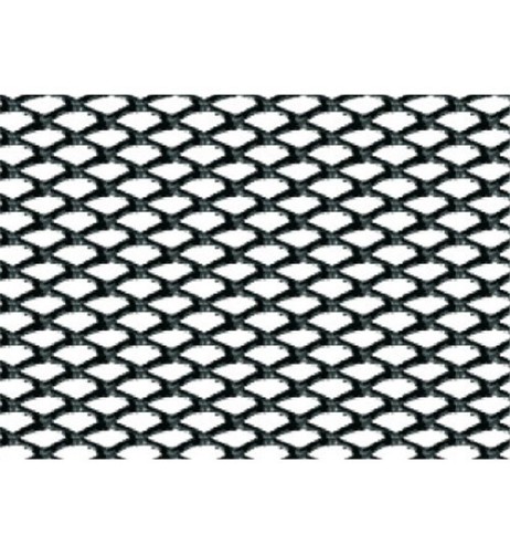 Griglia sportiva rete 120x20 maglia rombo 2x4mm Alluminio nero