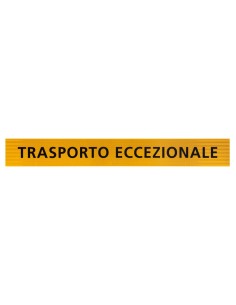 Pannello catarifrangente trasporto eccezionale 1200x150mm