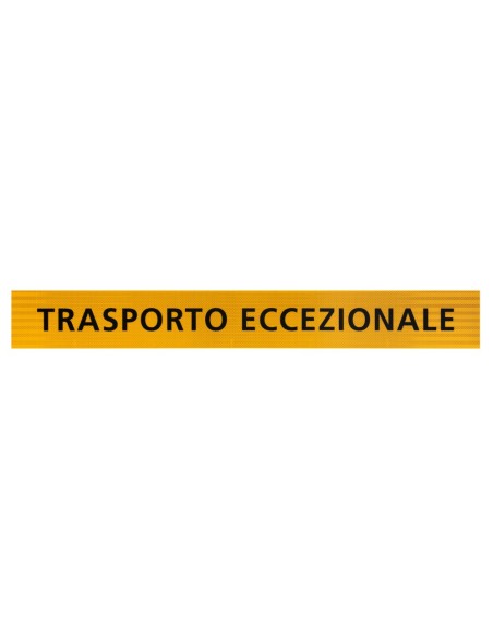 Pannello catarifrangente trasporto eccezionale 1200x150mm