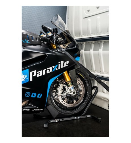 Blocco ruota anteriore per trasporto moto