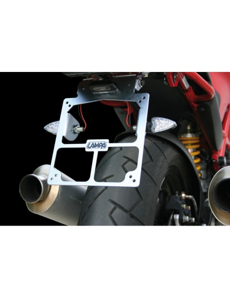 Portatarga alluminio moto universale regolabile