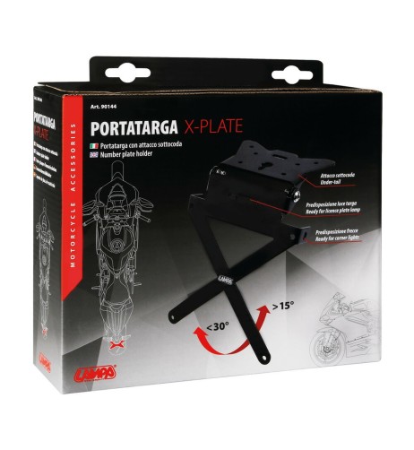 Portatarga alluminio anodizzato moto universale