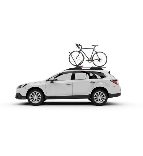 Frontloader Portabici barre portatutto con fissaggio ruota anteriore