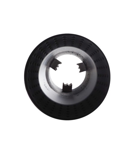 Terminale scarico universale inox nero rotondo singolo 39 65mm TRX 112N