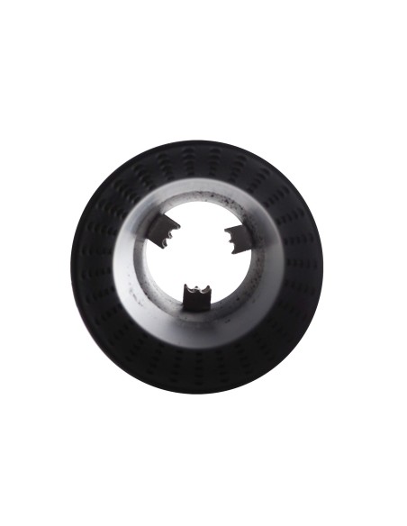 Terminale scarico universale inox nero rotondo singolo 39 65mm TRX 112N