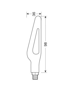 Coppia frecce per moto indicatori di direzione a Led sequenziale Glory SQ 2