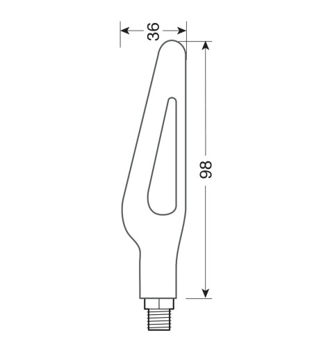 Coppia frecce per moto indicatori di direzione a Led sequenziale Glory SQ