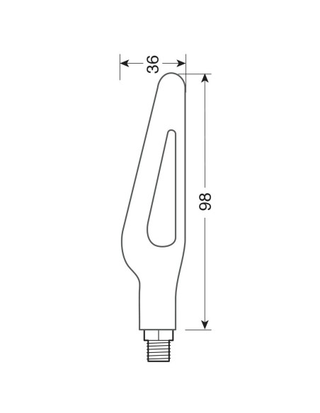 Coppia frecce per moto indicatori di direzione a Led sequenziale Glory SQ