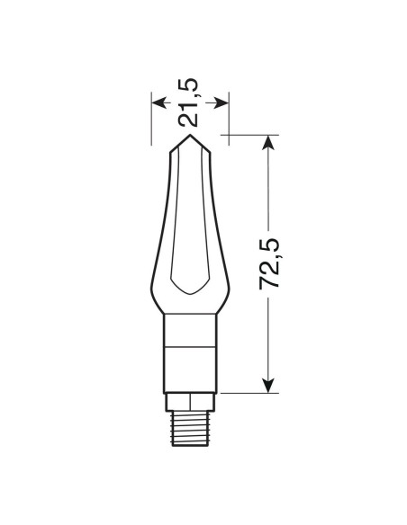 Coppia frecce per moto indicatori di direzione a Led Zephyr