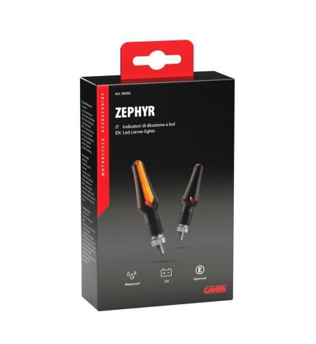 Coppia frecce per moto indicatori di direzione a Led Zephyr