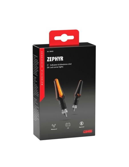 Coppia frecce per moto indicatori di direzione a Led Zephyr