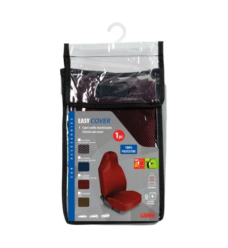 Easy Cover coprisedile anteriore elasticizzato universale Rosso
