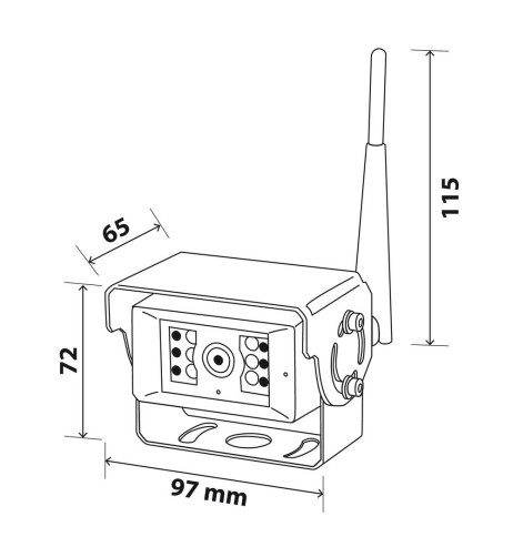 Telecamera Wireless a colori impermeabile per monitor veicolare T5