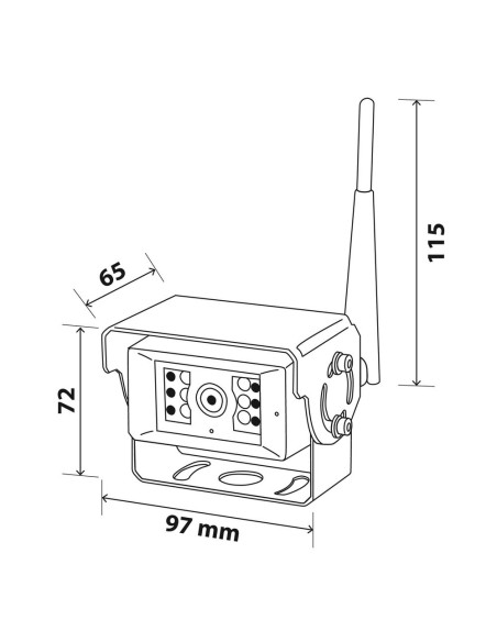 Telecamera Wireless a colori impermeabile per monitor veicolare T5