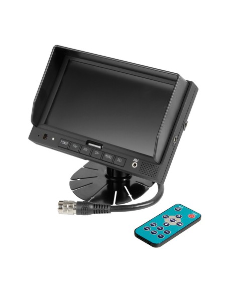 Monitor veicolare LCD 7 pollici max 4 telecamere con telecomando M3