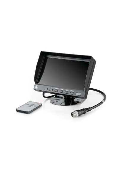 Monitor veicolare LCD 7 pollici max 1 telecamera con telecomando M1