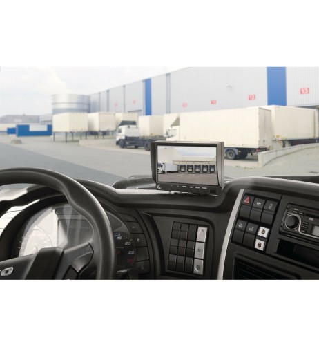 Monitor veicolare LCD 7 pollici max 1 telecamera con telecomando M1