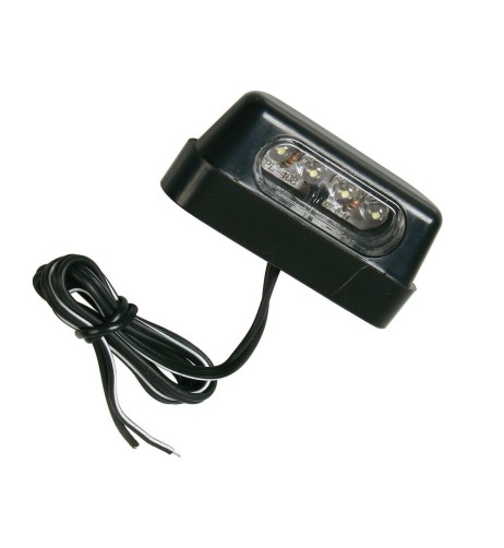 Luce targa a 4 led 12V moto e scooter BIANCA 56x20mm