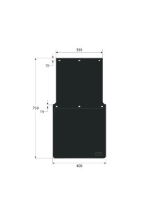 Coppia paraspruzzi camion in PVC omologati antispruzzo 40x75cm 2