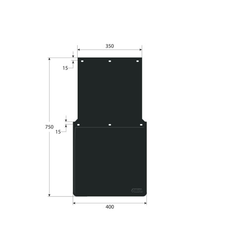 Coppia paraspruzzi camion in PVC omologati antispruzzo 40x75cm
